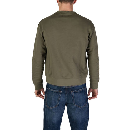 Felpa Verde Refrigiwear in Cotone