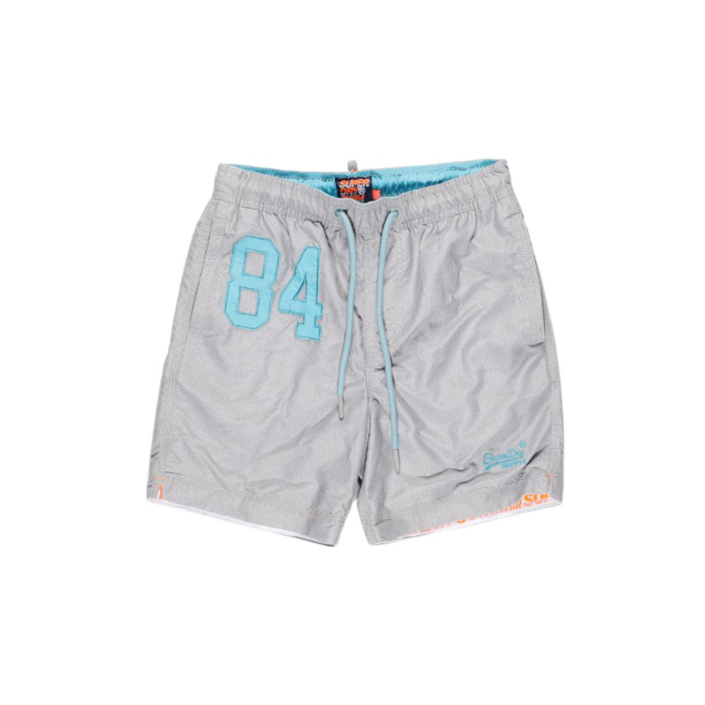 Short de bain Superdry en polyester gris