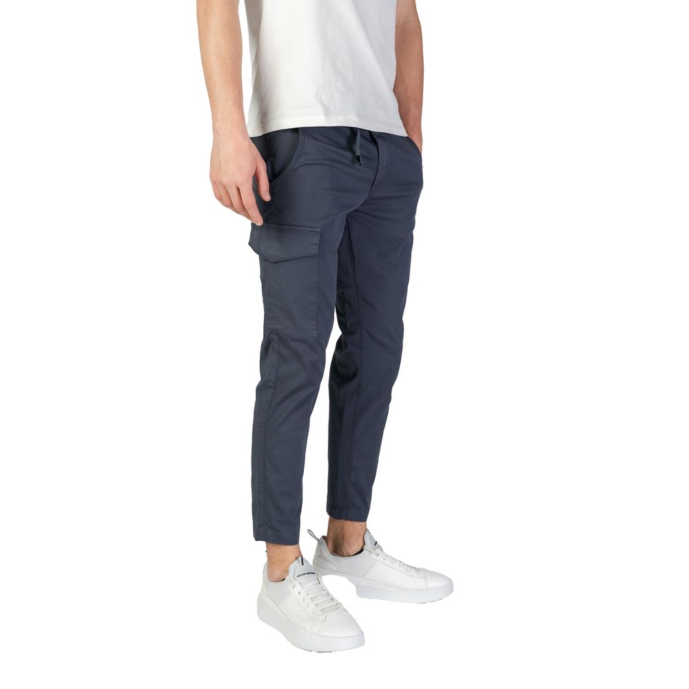 Pantalon cargo en coton bleu Refrigiwear