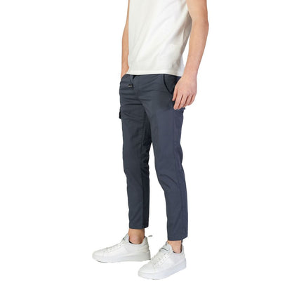 Pantalon cargo en coton bleu Refrigiwear