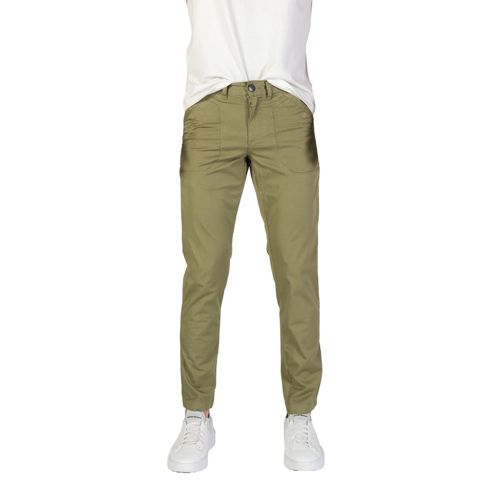 Pantaloni Casual Refrigiwear Verdi in Cotone