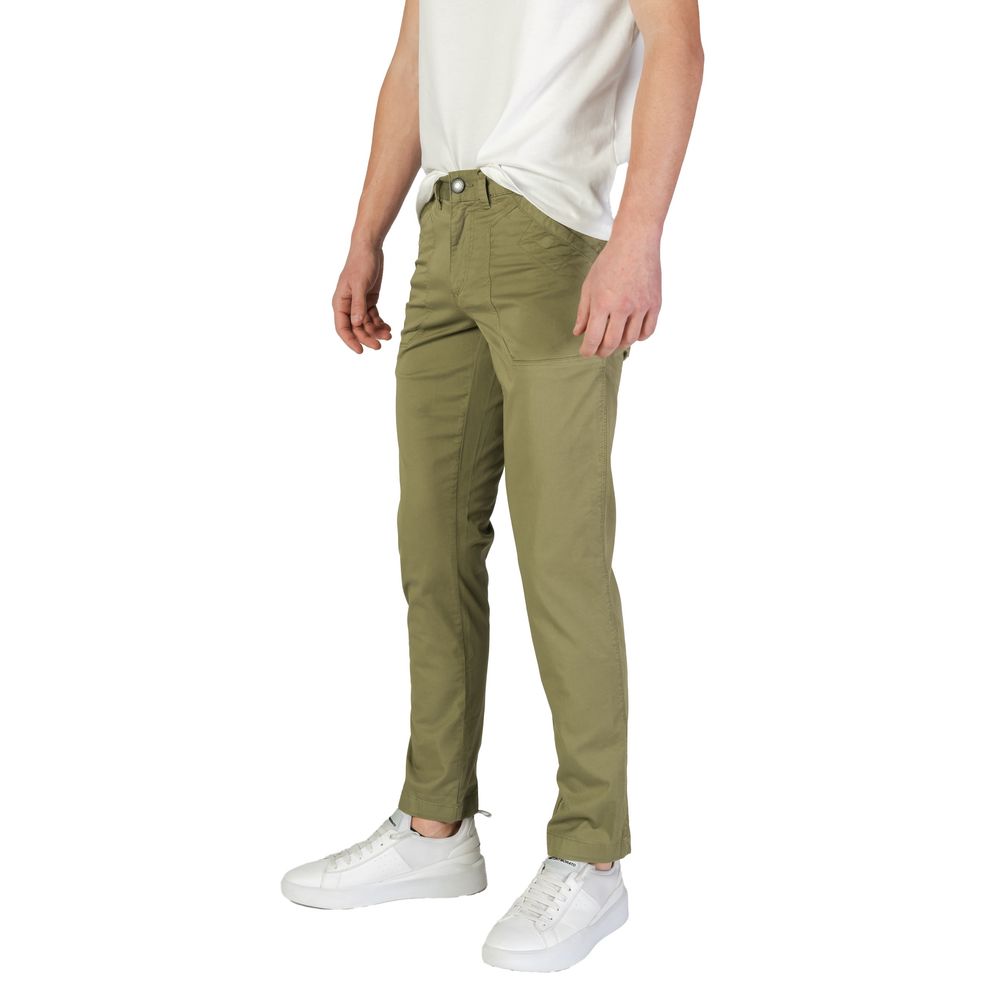 Pantaloni Casual Refrigiwear Verdi in Cotone
