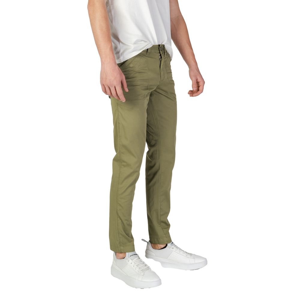 Pantaloni Casual Refrigiwear Verdi in Cotone