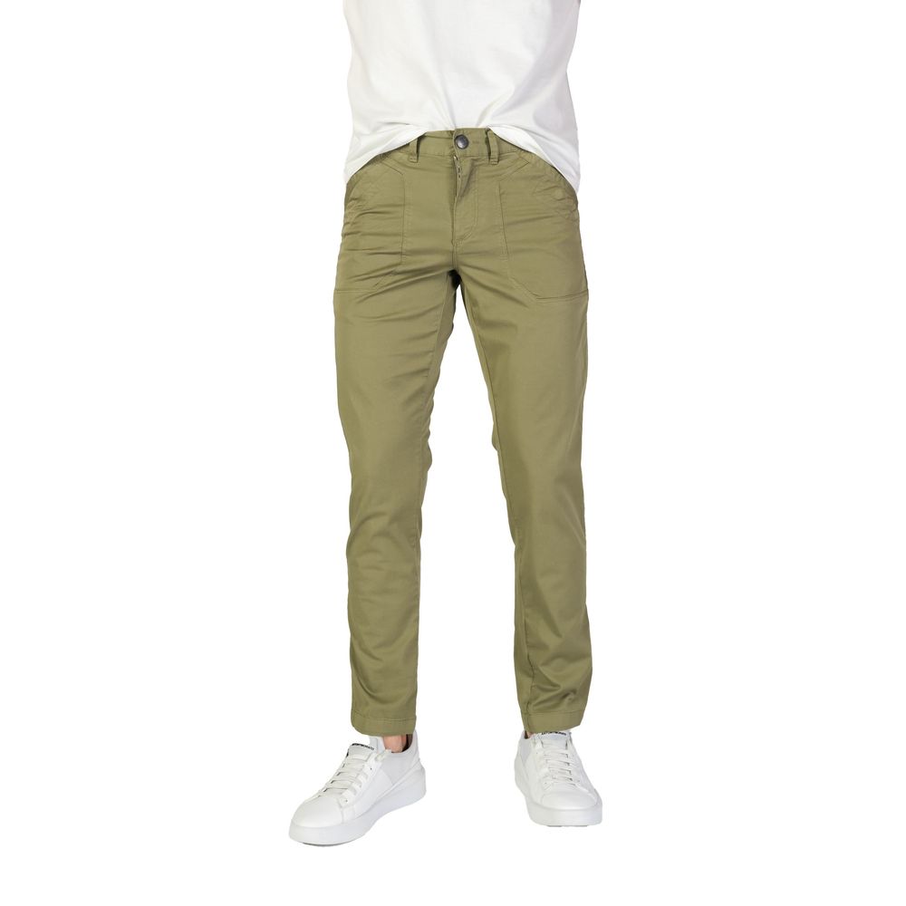 Pantaloni Casual Refrigiwear Verdi in Cotone