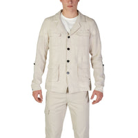 Blazer di lino beige In My Hood