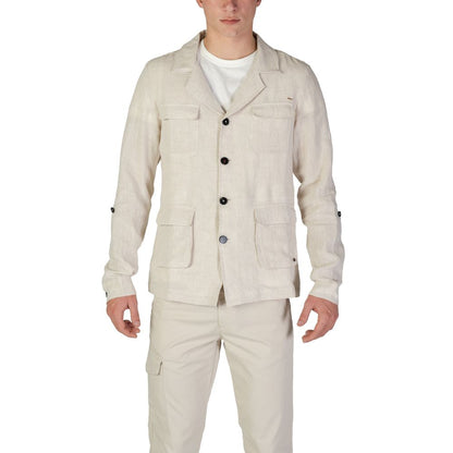 Blazer di lino beige In My Hood