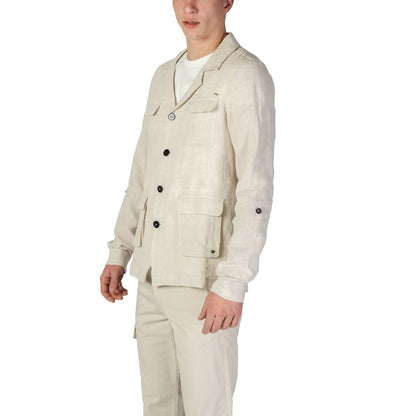 Blazer di lino beige In My Hood