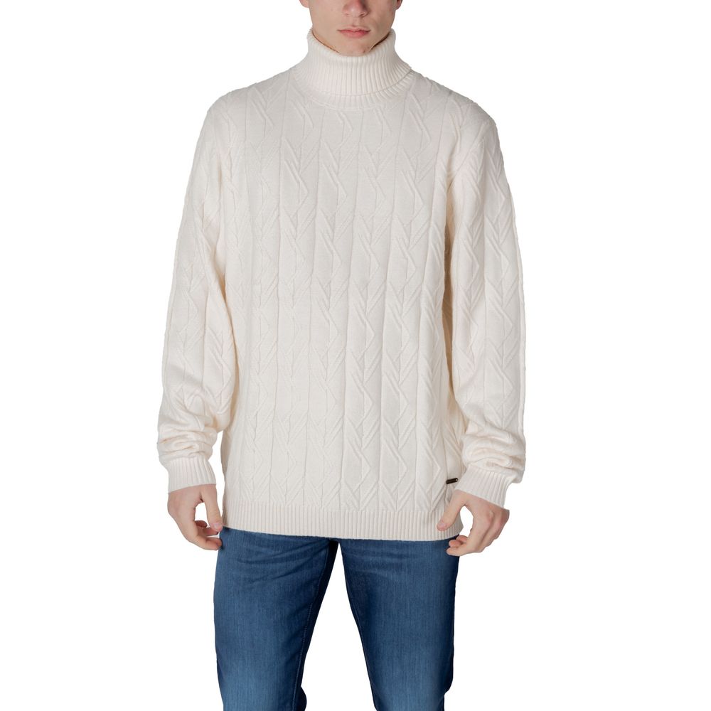In My Hood Cream Polyester Turtleneck