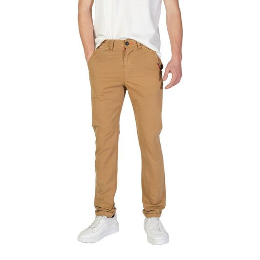 Superdry Pantaloni skinny in cotone beige