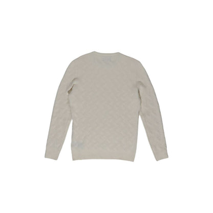 Maglione "In My Hood" in lana color crema
