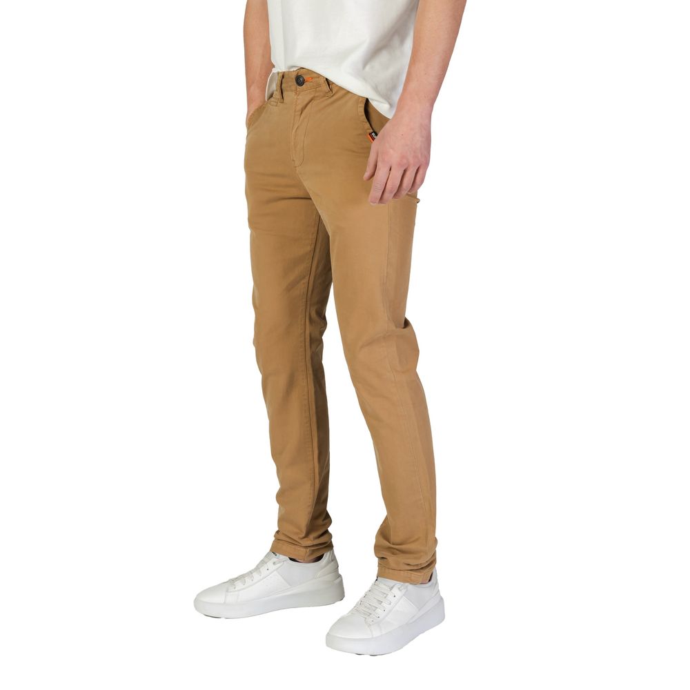 Superdry Pantaloni skinny in cotone beige