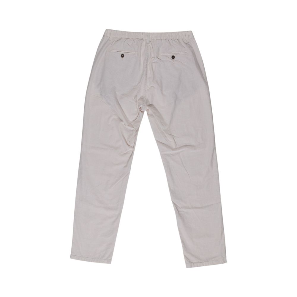 Smiling London Beige Cotton Casual Pants