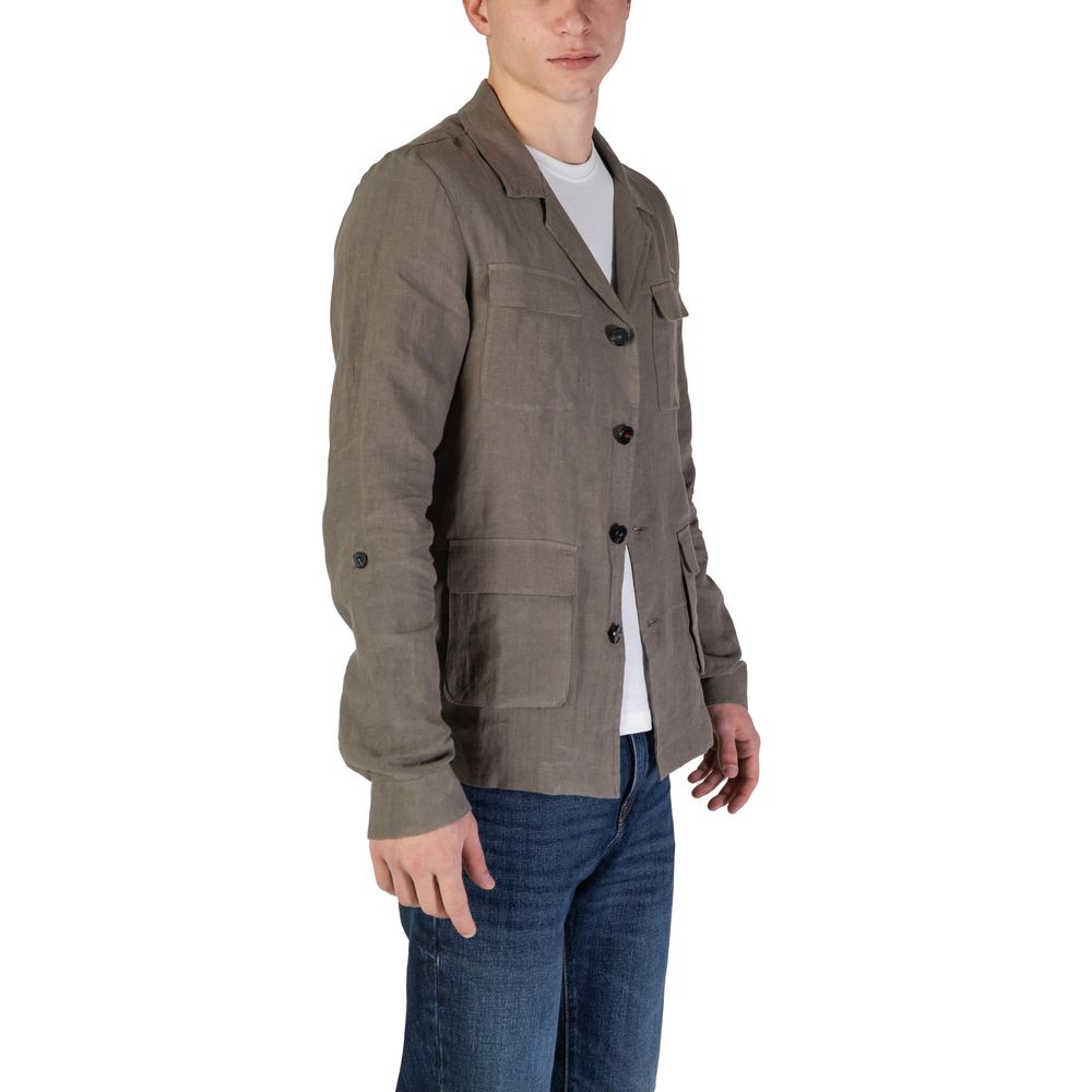 Blazer en lin vert In My Hood