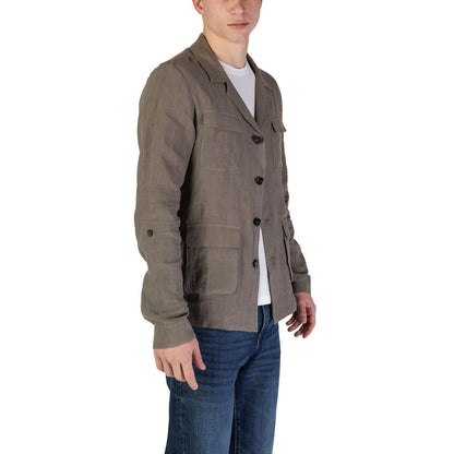 Blazer en lin vert In My Hood