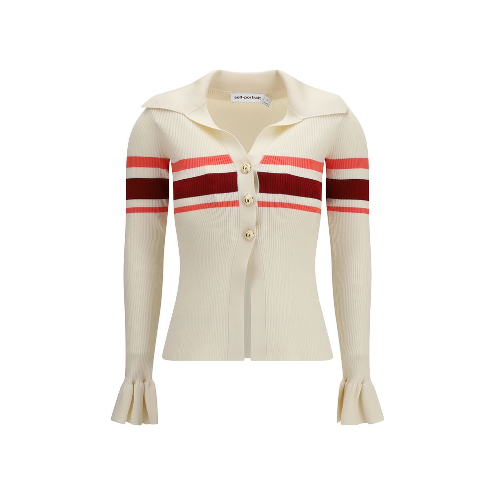 Chemisier Self-Portrait en viscose beige