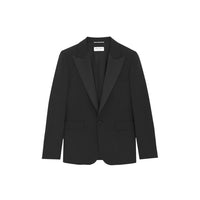 Blazer Saint Laurent in lana nera