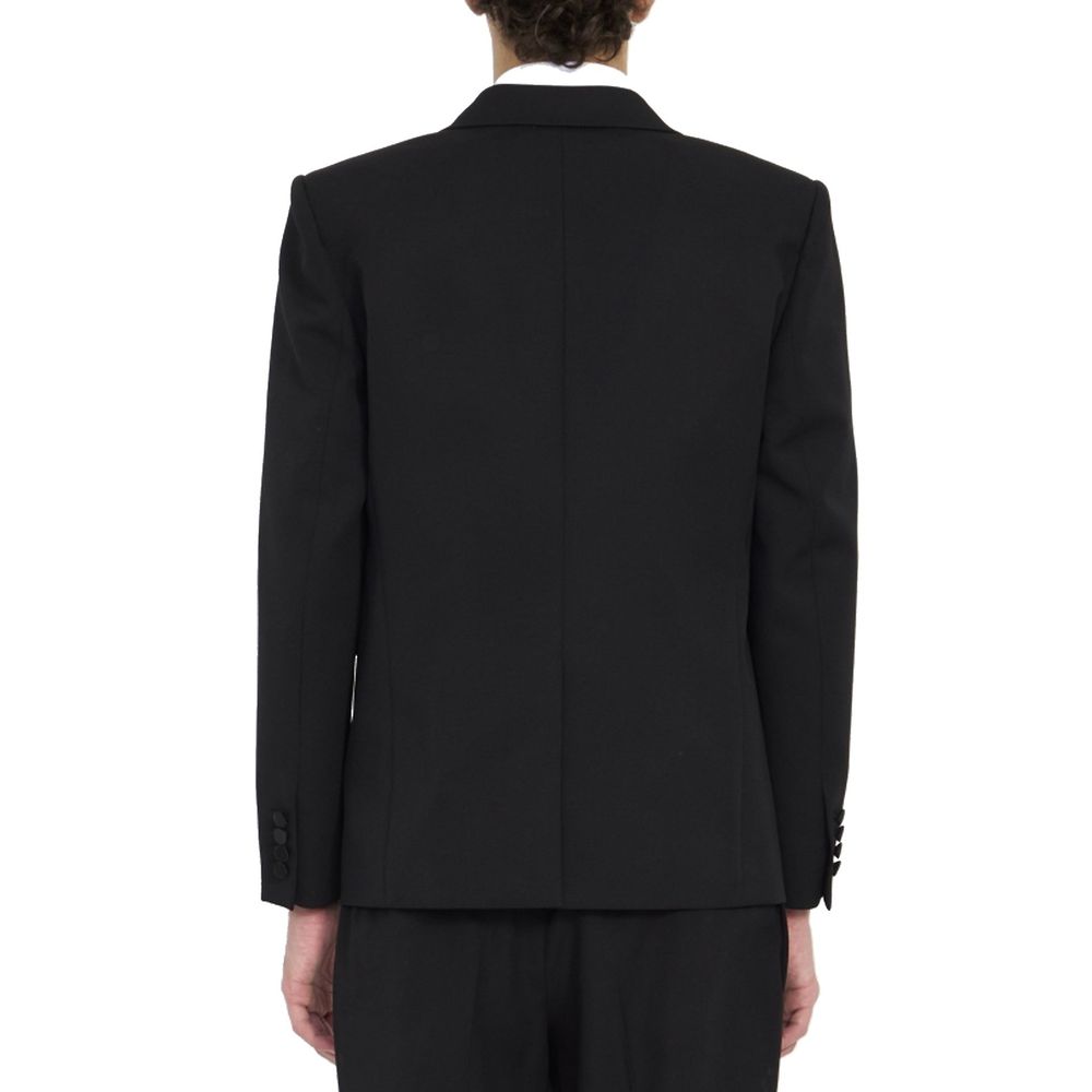 Blazer Saint Laurent in lana nera