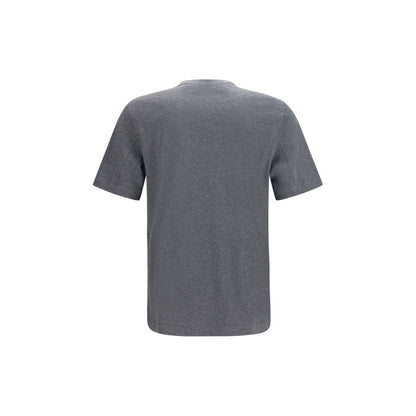 T-shirt bleu en coton Brunello Cucinelli