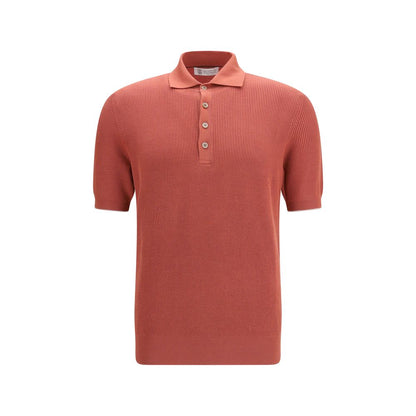 Polo Brunello Cucinelli en coton multicolore