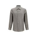 Brunello Cucinelli Bicolor Linen Dress Shirt