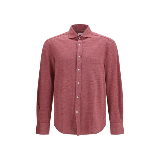 Camicia multicolore in lino Brunello Cucinelli