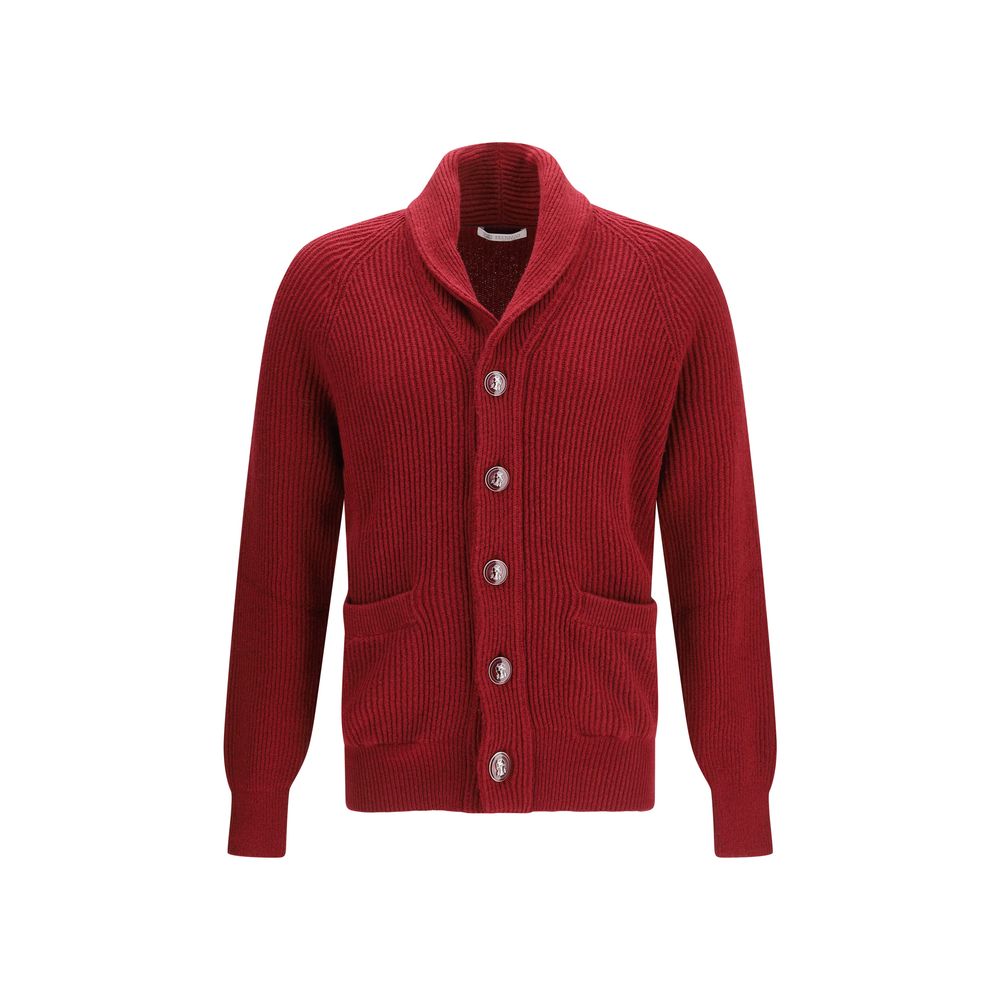 Cardigan in Cotone Multicolor Brunello Cucinelli