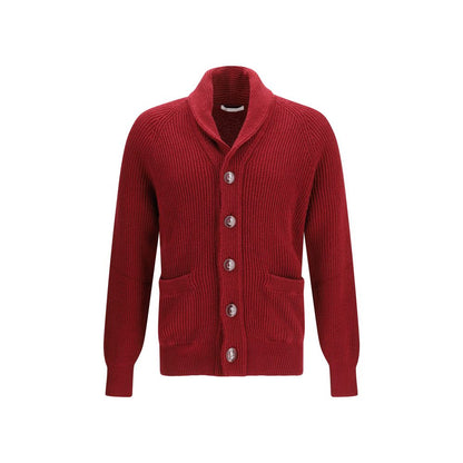 Cardigan in Cotone Multicolor Brunello Cucinelli
