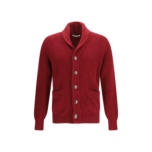 Cardigan in Cotone Multicolor Brunello Cucinelli