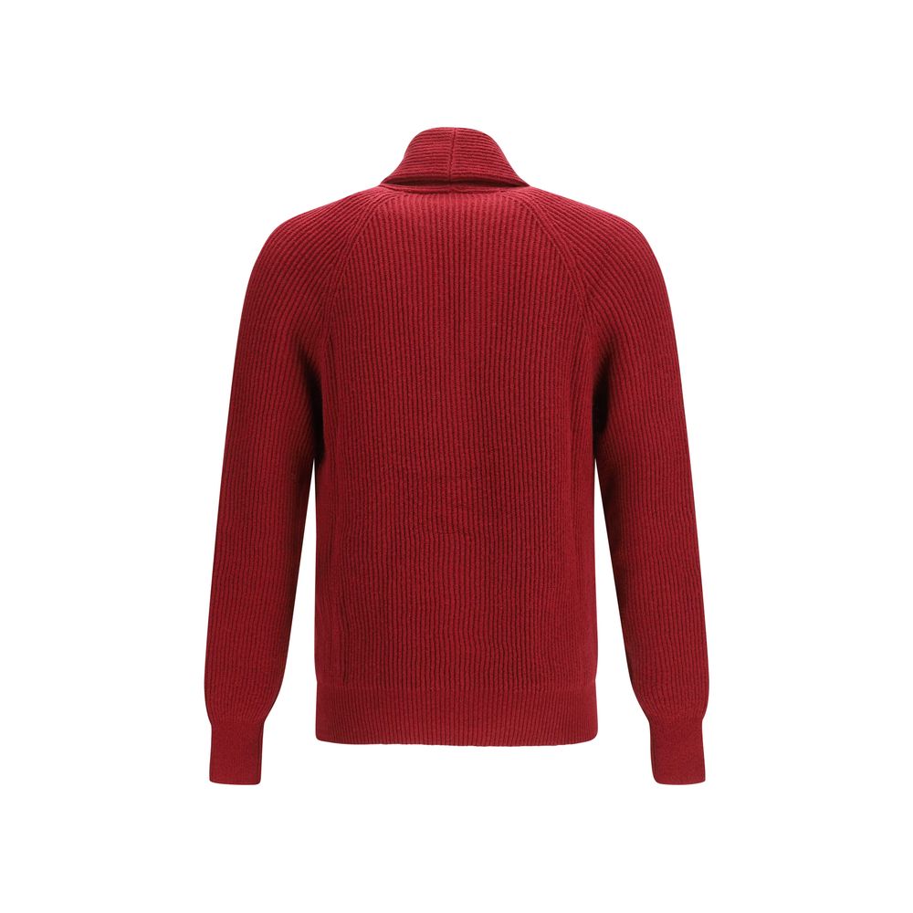 Cardigan in Cotone Multicolor Brunello Cucinelli