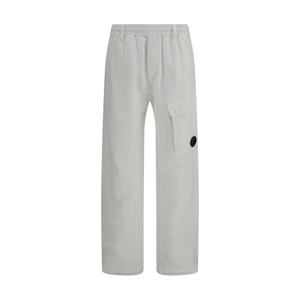 Pantaloni Cargo C.P. Company Bianchi in Cotone