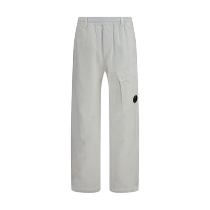Pantaloni Cargo C.P. Company Bianchi in Cotone