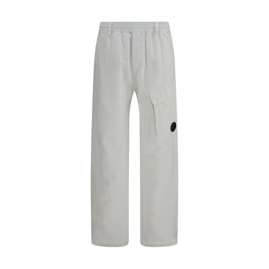 Pantaloni Cargo C.P. Company Bianchi in Cotone