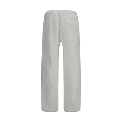 Pantaloni Cargo C.P. Company Bianchi in Cotone