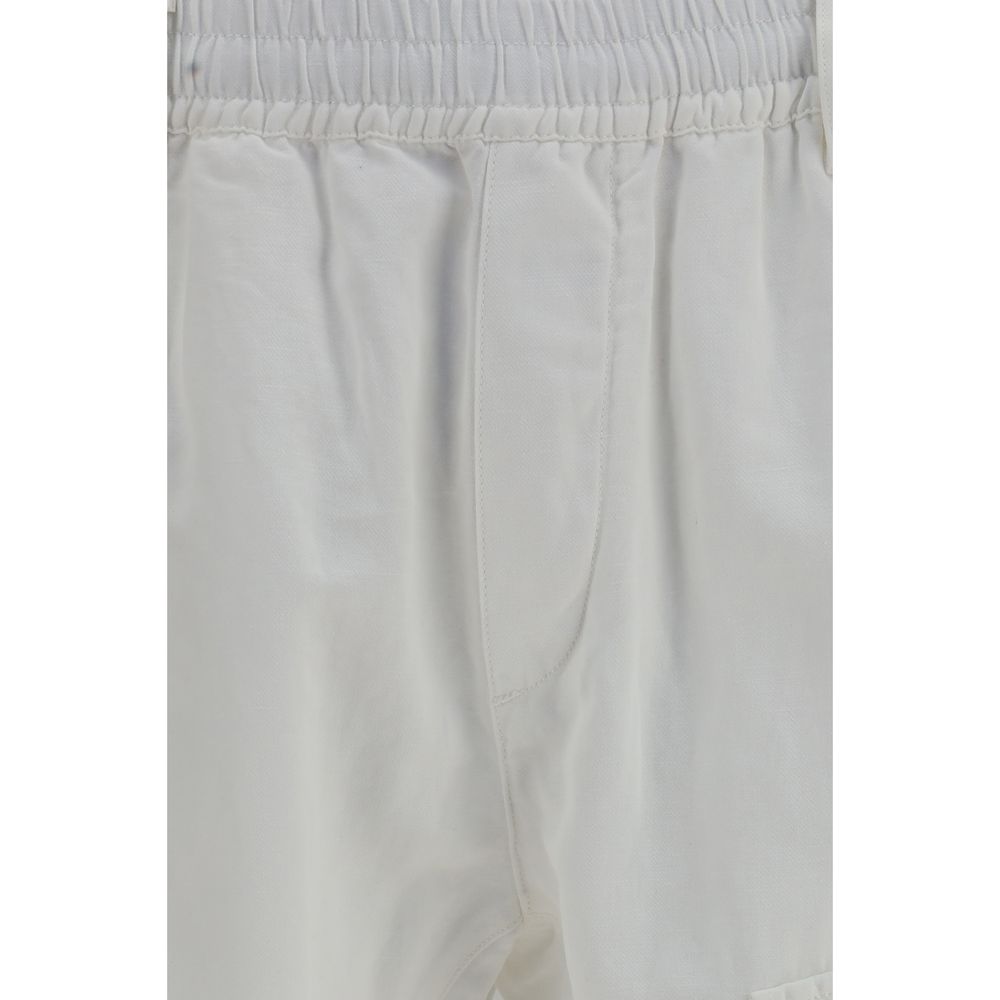 Pantaloni Cargo C.P. Company Bianchi in Cotone