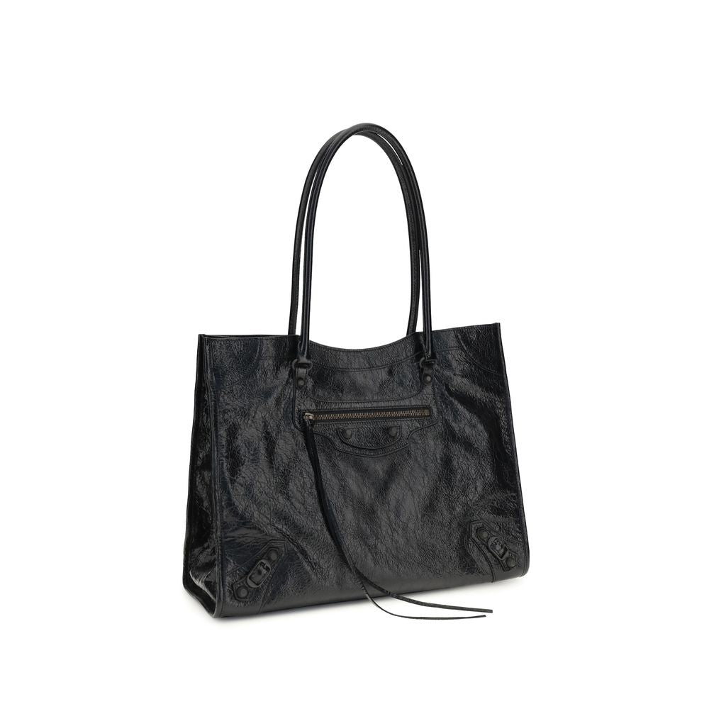 Sac bandoulière Balenciaga en agneau noir Ovis Aries Aries