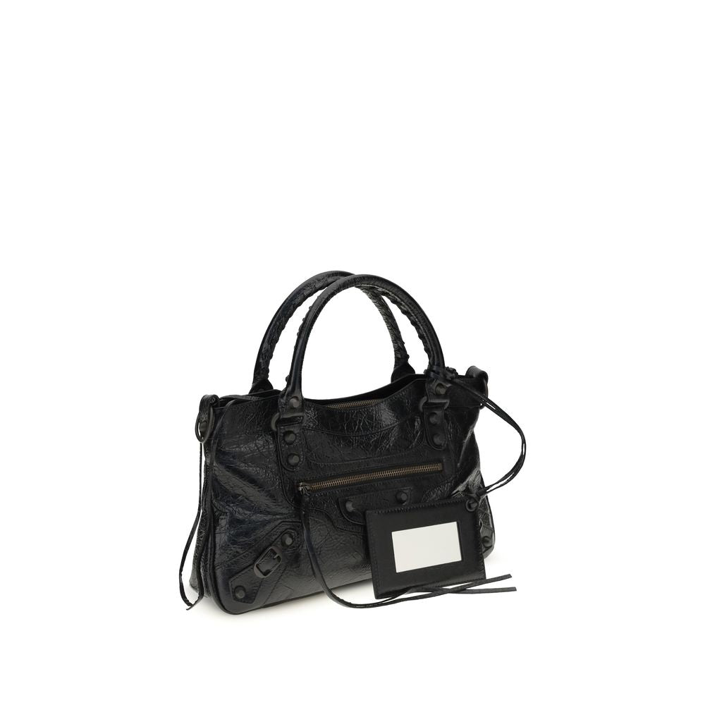 Borsa a Tracolla Balenciaga Nera in Agnello Ovis Aries Aries