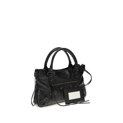 Balenciaga Black Lamb Ovis Aries Aries Shoulder Bag