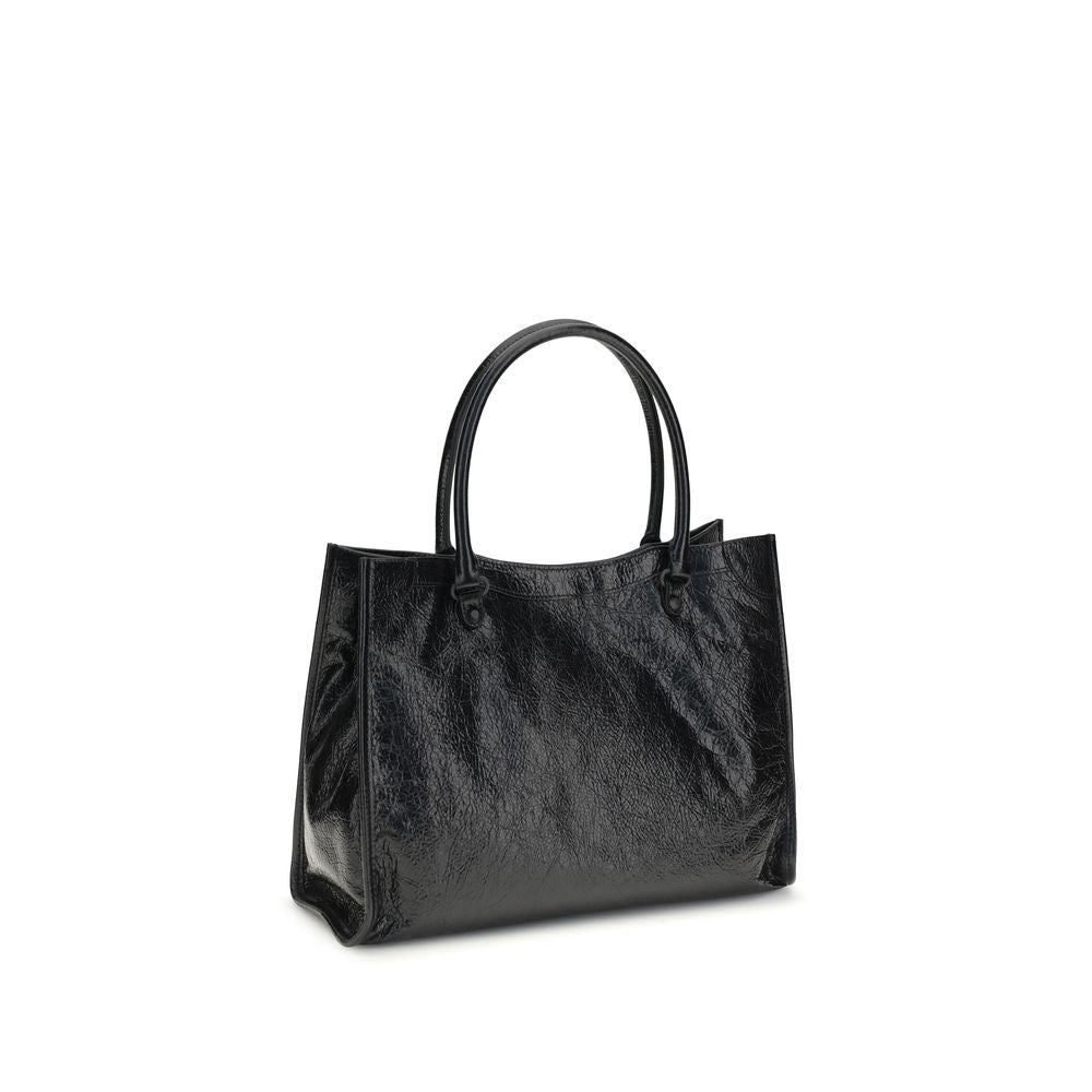 Balenciaga axelväska i svart lammskinn