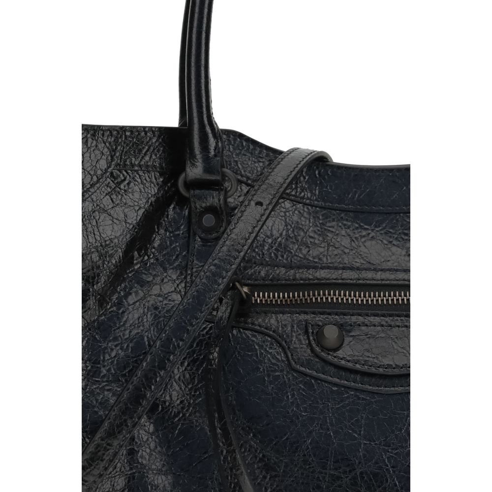 Balenciaga axelväska i svart lammskinn