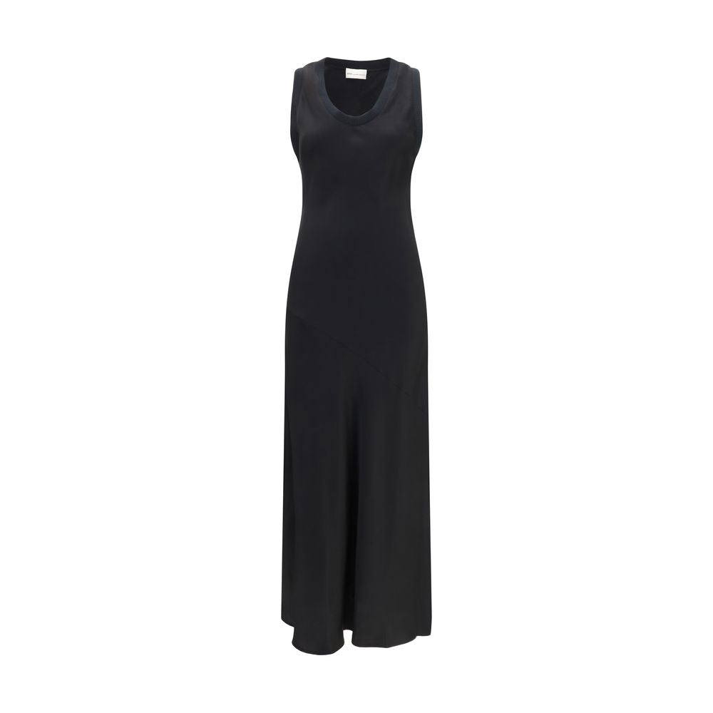 Ami Paris Black Viscose Casual Dress