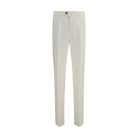 Brunello Cucinelli Pantaloni Casual in Lino Bianchi