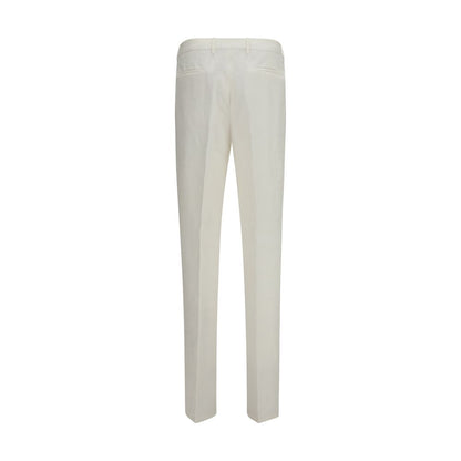 Brunello Cucinelli Pantaloni Casual in Lino Bianchi