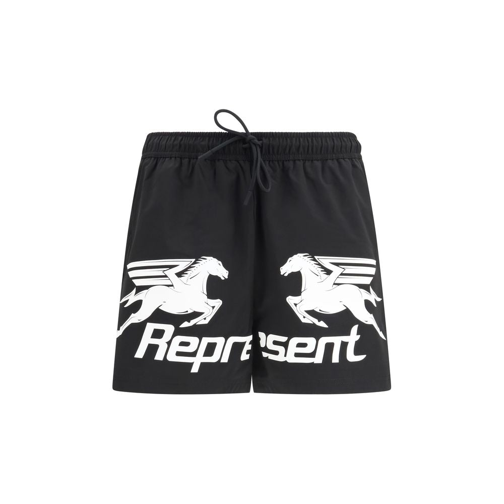 Rappresenta Abbigliamento Sportivo Nero in Poliestere