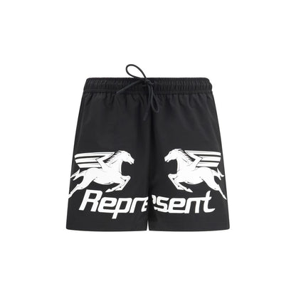 Rappresenta Abbigliamento Sportivo Nero in Poliestere