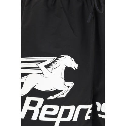 Rappresenta Abbigliamento Sportivo Nero in Poliestere