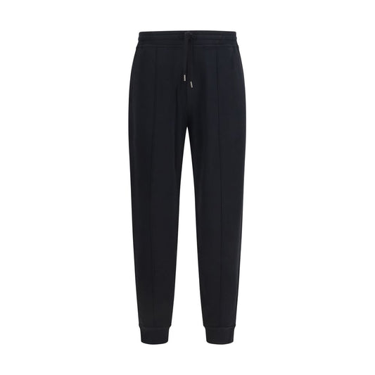 Joggers Brunello Cucinelli in cotone neri (pantaloni da ginnastica)