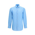 Finamore Blue Cotton Shirt
