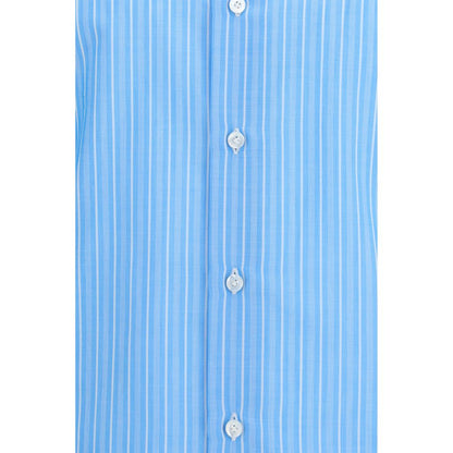 Chemise Finamore en coton bleu