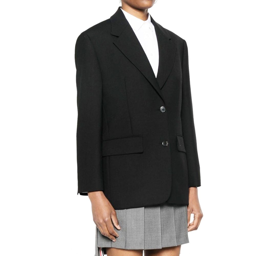 Blazer Prada en laine vierge noire