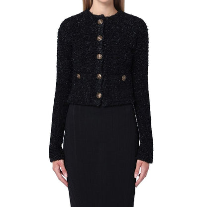 Cardigan Balenciaga in cotone nero